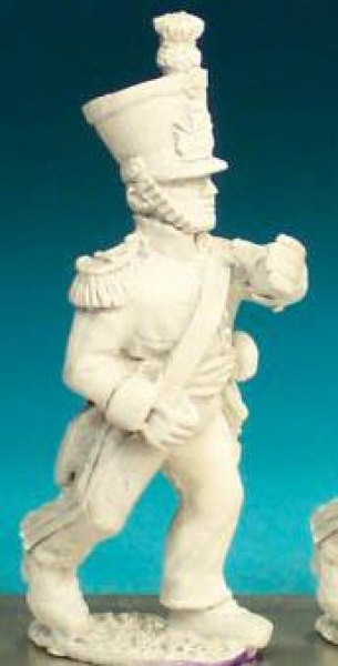 Front Rank Miniatures: NN108 Standard Bearer - Advancing - 1st Or 2nd Regt In Shako (6 figures)