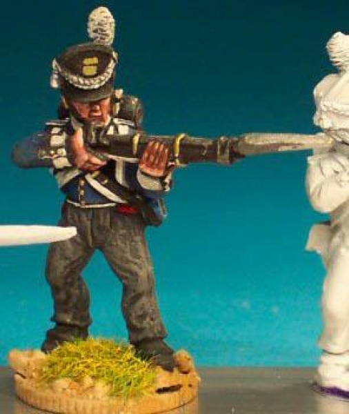 Front Rank Miniatures: NN20 Belgian Infantryman - Centre Company Standing Firing (6 figures)