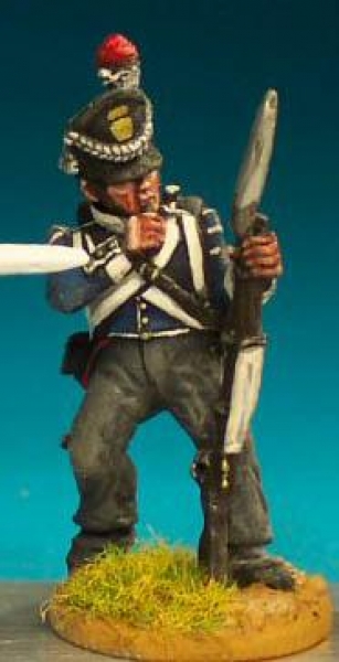 Front Rank Miniatures: NN26 Belgian Infantryman - Flanquer Biting Cartridge (6 figures)
