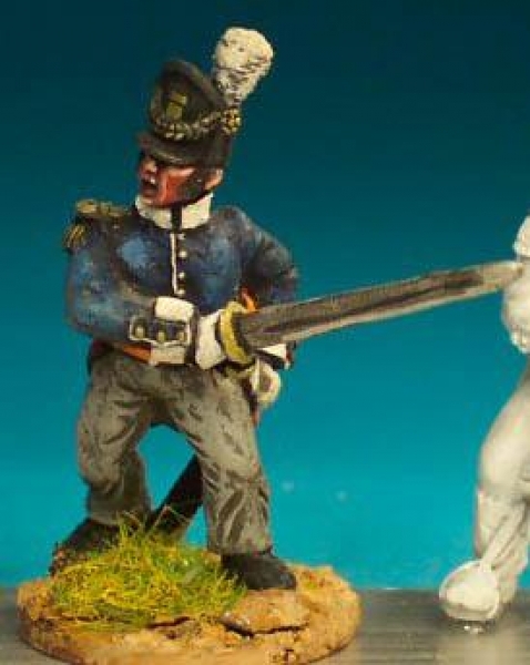Front Rank Miniatures: NN28 Belgian Infantryman - Officer Waving Forward (6 figures)
