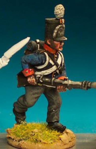 Front Rank Miniatures: NN35 National Militia - Centre Company Advancing, Low Porte (6 figures)