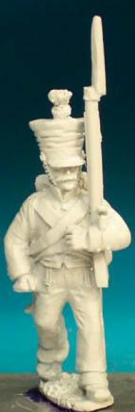 Front Rank Miniatures: NN53 Fusilier - Marching - 2nd Regt In Covered Shako (6 figures)