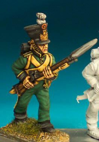 Front Rank Miniatures: NN56 Fusilier - Advancing High Porte - 1st Or 2nd Regt In Shako (6 figures)