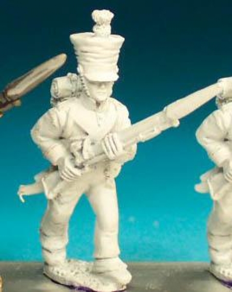 Front Rank Miniatures: NN57 Fusilier - Advancing High Porte - 1st Or 2nd Regt In Covered Shako (6 fi