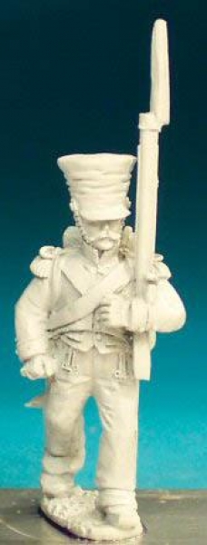 Front Rank Miniatures: NN77 Flanquer - Marching - 2nd Regt In Covered Shako (6 figures)