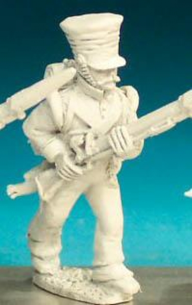 Front Rank Miniatures: NN79 Flanquer - Advancing High Porte - 1st Regt In Covered Shako (6 figures)