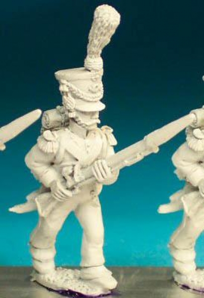 Front Rank Miniatures: NN80 Flanquer - Advancing High Porte - 2nd Regt In Shako, With Cords And Plum