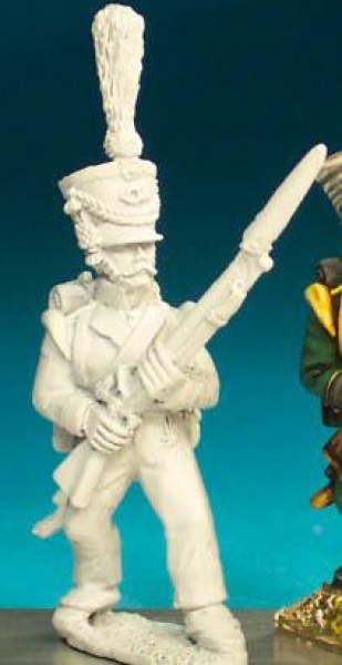 Front Rank Miniatures: NN90 Flanquer - Standing Ready To Fire - 1st Regt In Shako, With Cords And Pl