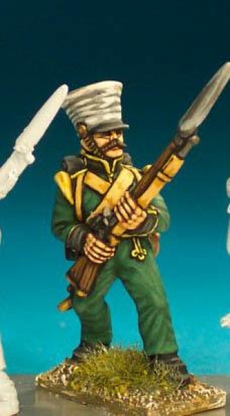 Front Rank Miniatures: NN91 Flanquer - Standing Ready To Fire - 1st Regt In Covered Shako (6 figures