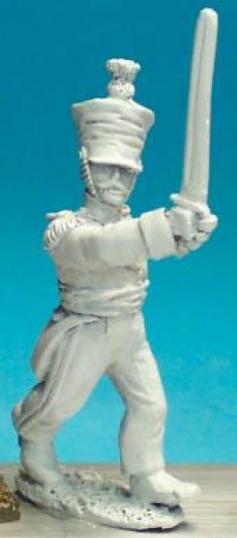 Front Rank Miniatures: NN99 Officer - Marching Sword Raised - 1st Or 2nd Regt In Covered Shako (6 fi