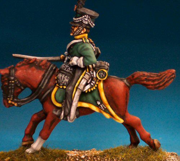 Front Rank Miniatures: NNC11 Belgian Light Dragoon - Trooper Charging (Separate Pivoting Sword Arm) 