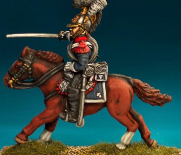 Front Rank Miniatures: NNC1 Belgian Carabinier In Helmet - Trooper Charging (Separate Pivoting Sword