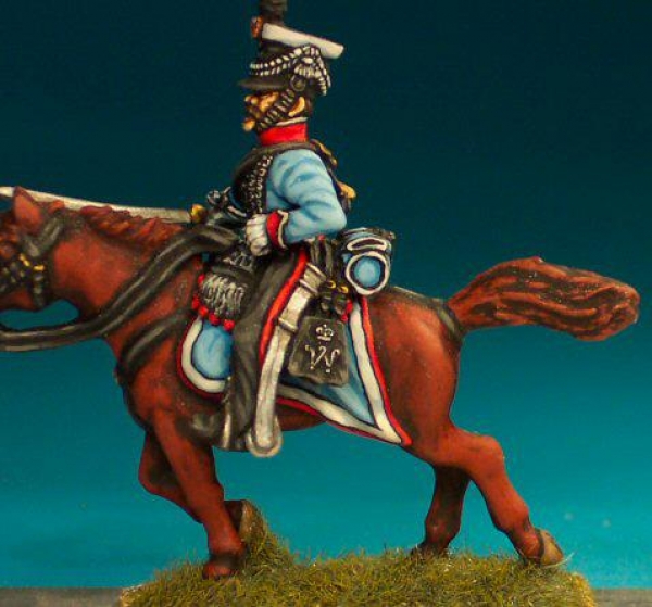 Front Rank Miniatures: NNC21 Dutch - Belgian Hussar - Trooper Charging (Separate Pivoting Sword Arm)