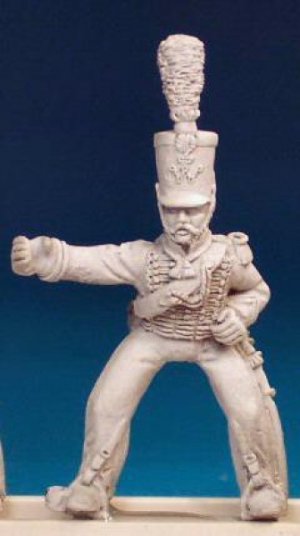 Front Rank Miniatures: NNC24 Dutch - Belgian Hussar - Standard Bearer (6 figures)