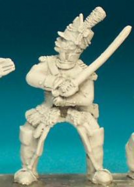 Front Rank Miniatures: PN18 Line Infantry Command - Barretina Cap - Mounted Officer (6 figures)