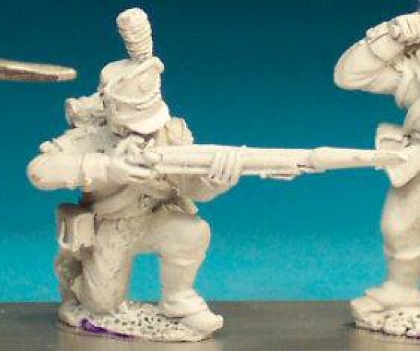 Front Rank Miniatures: PN9 Line Infantryman - Barretina Cap - Light Coy Kneeling Firing (6 figures)