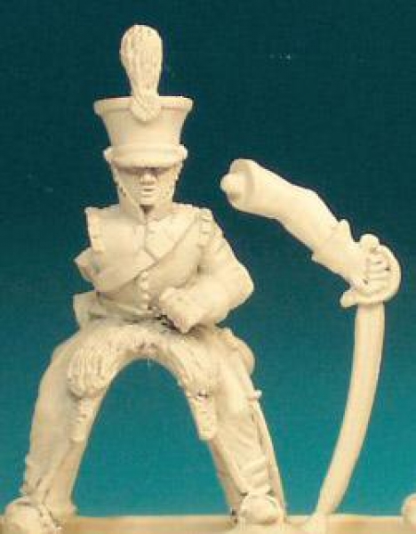 Front Rank Miniatures: PNC6 Cavalryman - In Shako - Trooper Charging (Separate Pivoting Sword Arm) (