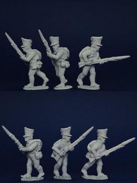 Front Rank Miniatures: PSNRPK10 Prussian Reservists In Shako, Advancing (6 Figures)