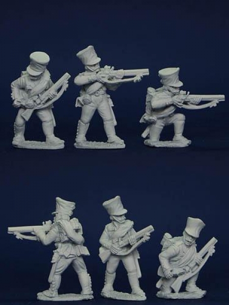 Front Rank Miniatures: PSNRPK20 Prussian Schutzen/Jagers Skirmishing (6 Figures)