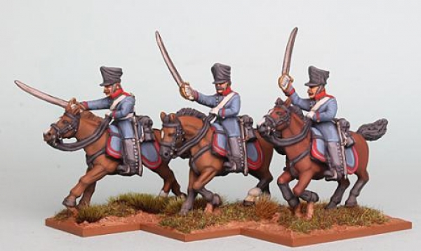 Front Rank Miniatures: PSNRPK22 Prussian Dragoon Galloping/Attacking. Separate Pivoting Sabre Arms (