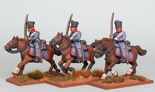 Front Rank Miniatures: PSNRPK23 Prussian Dragoon Galloping, Shouldered Sabres. Separate Pivoting Sab