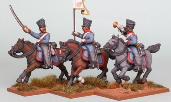 Front Rank Miniatures: PSNRPK24 Prussian Dragoon Command Galloping. Officer With Separate Pivoting S