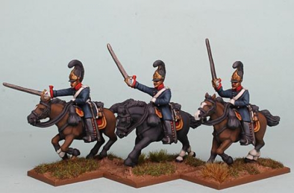Front Rank Miniatures: PSNRPK28 Prussian Cuirassiers, Galloping / Attacking. Separate Pivoting Sword