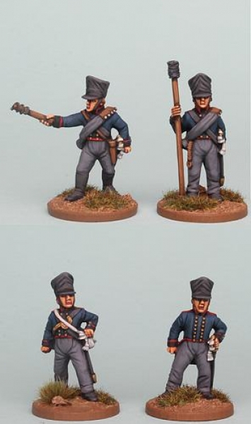 Front Rank Miniatures: PSNRPK39 Prussian Foot Artillery Crew, Firing (4 Figures)