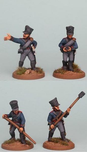 Front Rank Miniatures: PSNRPK40 Prussian Foot Artillery Crew, Loading (4 Figures)