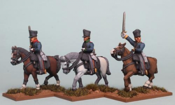 Front Rank Miniatures: PSNRPK43 Prussian Mounted Senior Officers. (3 Mounted Figures)