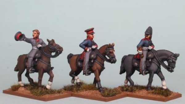 Front Rank Miniatures: PSNRPK45 General In Uberrock, General In Leibrock & Staff Officer (3 Mounted 