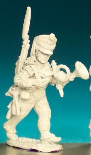 Front Rank Miniatures: RN27 Musketeer / Jager Command - Jager Hornist (6 figures)
