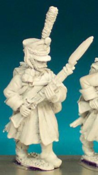 Front Rank Miniatures: RN44 Grenadier / Carabinier In Greatcoat - Advancing, High Porte (6 figures)