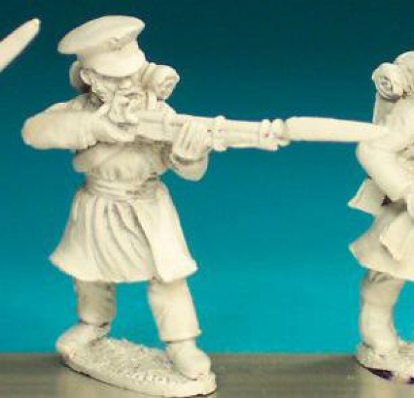 Front Rank Miniatures: RN60 Opelchenie (Militia) - St Petersburg Militia, Firing Musket (6 figures)