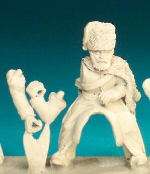 Front Rank Miniatures: RNC43 Cossack - Short Cloak, Fur Cap (Multipose Lance) (6 figures)