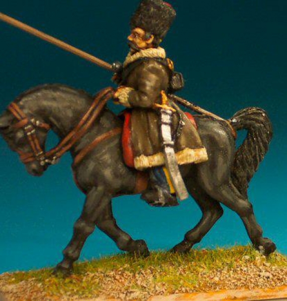 Front Rank Miniatures: RNC45 Cossack - Long Fur-Trimmed Kaftan, Fur Cap (Multipose Lance) (6 figures