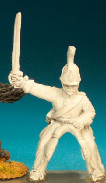 Front Rank Miniatures: RNC8 Dragoon - Trooper, Sabre Outstretched (6 figures)