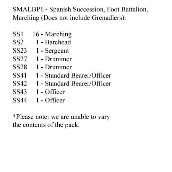Front Rank Miniatures: SMALBP1 Musketeers Marching Shouldered Muskets (24 Figures)