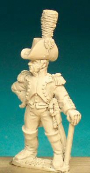 Front Rank Miniatures: SNA10 Gunner In Round Hat With Turned Up Brim - Officer At Ease (6 figures)