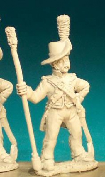 Front Rank Miniatures: SNA7 Gunner In Round Hat With Turned Up Brim - Gunner With Ramrod (6 figures)