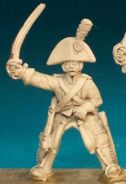Front Rank Miniatures: SNC1 Cavalryman In Bicorn - Trooper, Sabre Outstretched (6 figures)