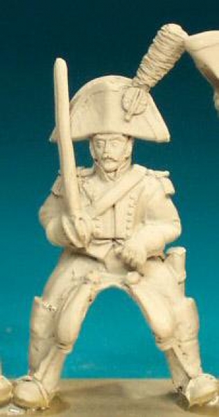 Front Rank Miniatures: SNC4 Cavalryman In Bicorn - Officer, Sabre At Rest (6 figures)
