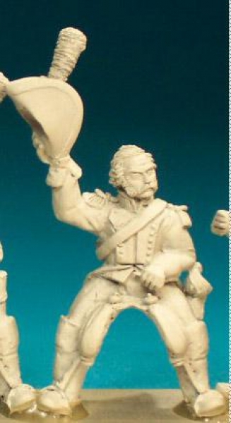 Front Rank Miniatures: SNC5 Cavalryman In Bicorn - Officer Waving Hat (6 figures)