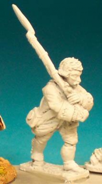 Front Rank Miniatures: SYA12 Infantryman Man Marching, Bareheaded, Shouldered Musket (6 figures)