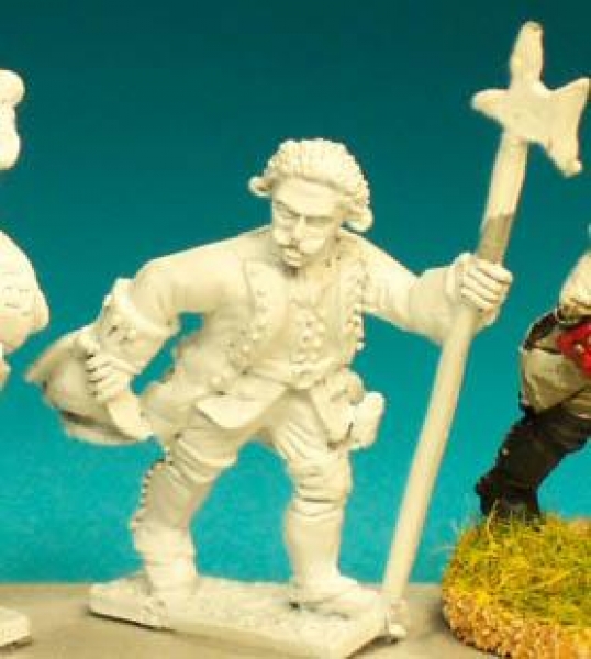 Front Rank Miniatures: SYA3 Musketeer Sergeant With Halberd (6 figures)