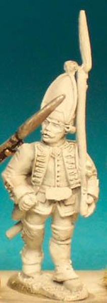 Front Rank Miniatures: SYB12 Hanoverian Grenadier - Sergeant With Musket (6 figures)