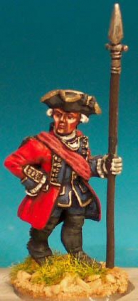 Front Rank Miniatures: SYB13 British / Hanoverian Officer With Spontoon (6 figures)