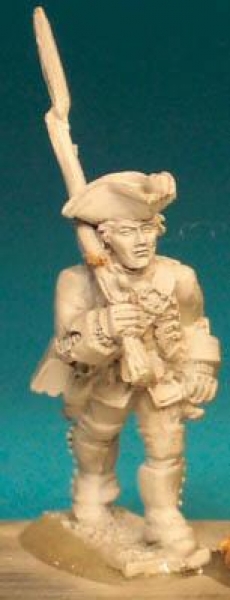 Front Rank Miniatures: SYB1 British Musketeer - Marching With Shouldered Musket (6 figures)