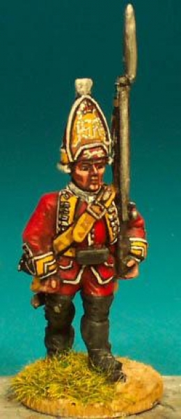 Front Rank Miniatures: SYB23 British Fusilier / Grenadier - Marching (6 figures)