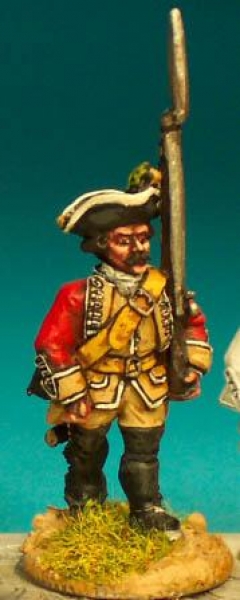 Front Rank Miniatures: SYB24 Hanoverian Musketeer - Marching (6 figures)